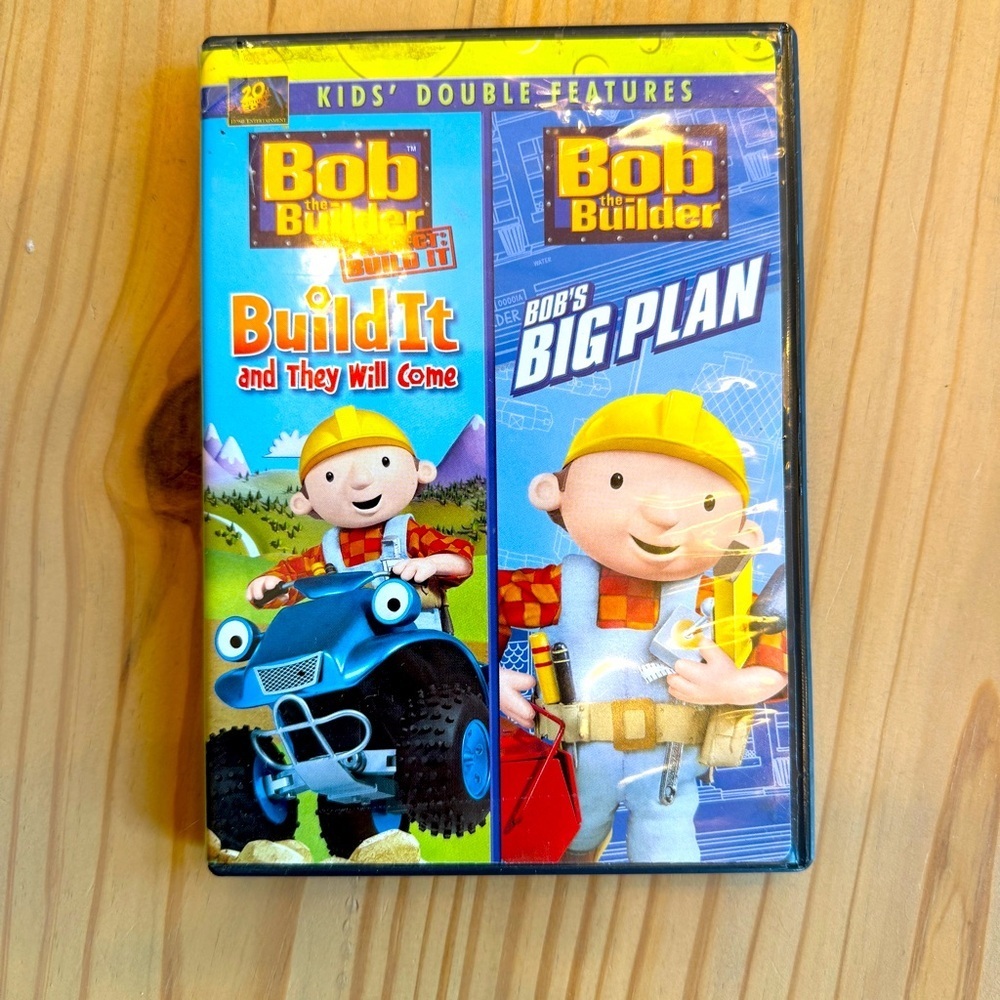 VTG! 2000’s Bob the Builder: Build It & They Will Come/Bob's Big Plan DVD Kids